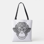 Monkey Doodle Face 2 Tote Bag (Achterkant)