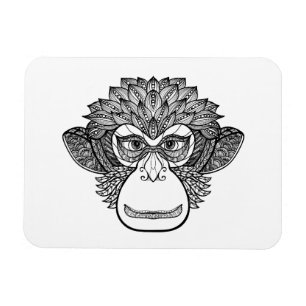 Monkey Doodle Face Magneet