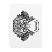 Monkey Doodle Face Magneet (Verticaal)