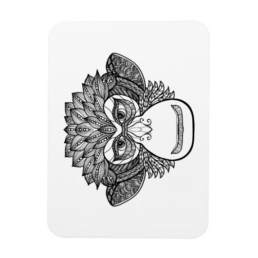 Monkey Doodle Face Magneet (Verticaal)