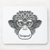 Monkey Doodle Face Muismat (Voorkant)