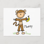Monkey Dress Up T-shirts en cadeautjes Briefkaart (Voorkant)