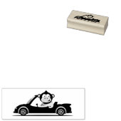 Monkey Driver Rubber Stamp Rubberstempel (Gestempeld)