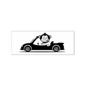 Monkey Driver Rubber Stamp Rubberstempel (Afrduk)