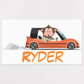 Monkey Drivers Labels (Design 2)