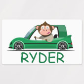 Monkey Drivers Labels (Design 1)