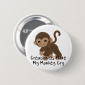 Monkey drogen ronde button 5,7 cm (Voorkant /achterkant)