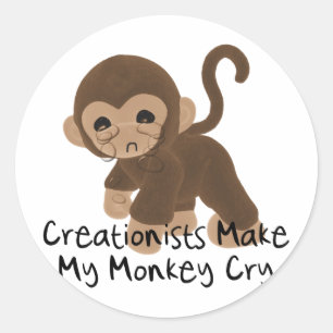 Monkey drogen ronde sticker