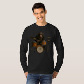 Monkey Drummer Pattern Shirt (Voorkant volledig)