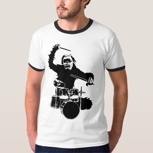 Monkey Drummer T-shirt (Voorkant)