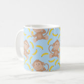 Monkey Eetana Blue Koffiemok (Voorkant links)