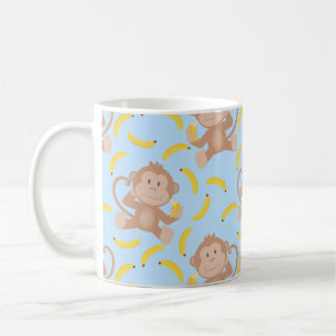 Monkey Eetana Blue Koffiemok