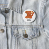 Monkey, EEZY. Ronde Button 5,7 Cm (In situ)