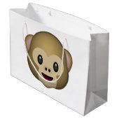 Monkey - Emoji Groot Cadeauzakje (Achterkant Gekanteld)