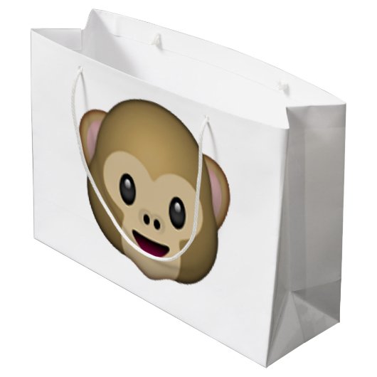 Monkey - Emoji Groot Cadeauzakje (Achterkant Gekanteld)