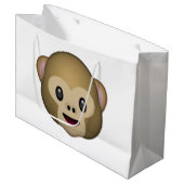 Monkey - Emoji Groot Cadeauzakje (Voorkant Gekanteld)