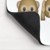 Monkey-Emoji - lachende aap cartoon grappig Muismat (Hoek)