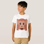 Monkey emoji t-shirt (Voorkant volledig)