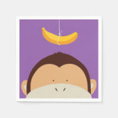 Monkey en Banana Servet (Voorkant)