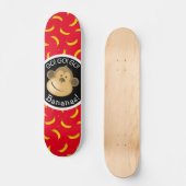 Monkey en Bananen Party Red en Black Persoonlijk Skateboard (Voorkant)