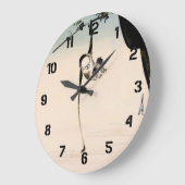 Monkey en de Moon Reflection Grote Klok (Hoek)