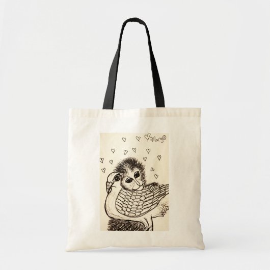 Monkey en duif, een goed voorbeeld van vriendschap tote bag (Voorkant)