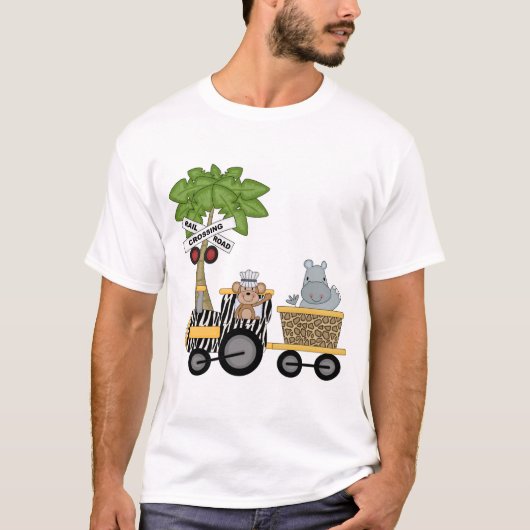 Monkey en Hippo Train Tshirts en geschenken (Voorkant)