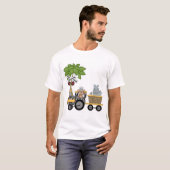 Monkey en Hippo Train Tshirts en geschenken (Voorkant volledig)