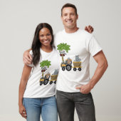 Monkey en Hippo Train Tshirts en geschenken (Unisex)