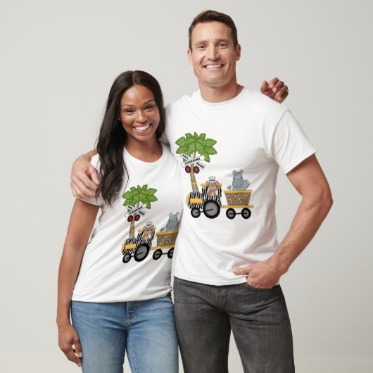 Monkey en Hippo Train Tshirts en geschenken (Unisex)