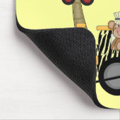 Monkey en Hippo Train Tshirts en geschenken Muismat (Hoek)