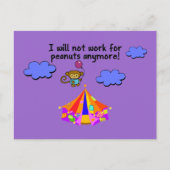 Monkey Escapes Circus Briefkaart (Voorkant)