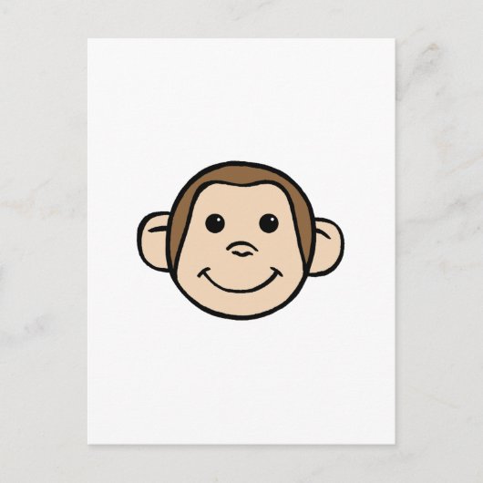 Monkey Face Briefkaart (Voorkant)
