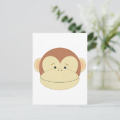 Monkey Face Briefkaart (Staand voorkant)