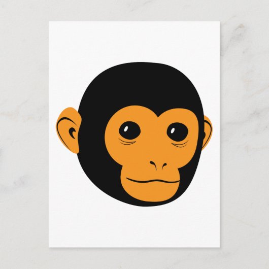Monkey Face Briefkaart (Voorkant)