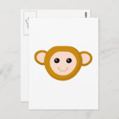 Monkey Face Briefkaart (Voorkant / Achterkant)
