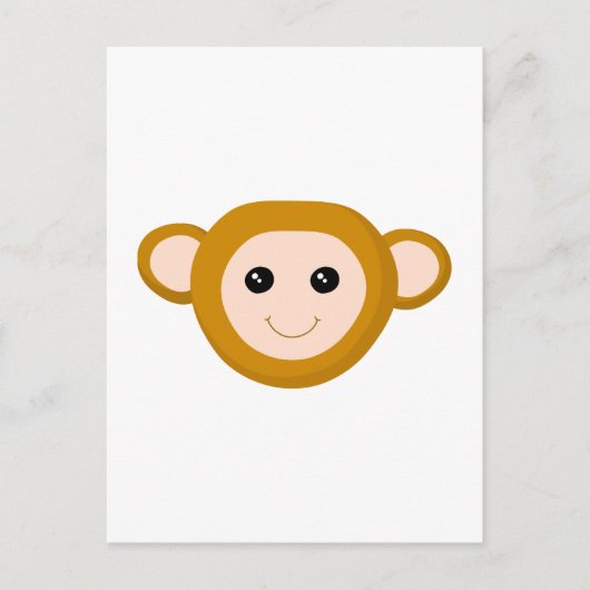 Monkey Face Briefkaart (Voorkant)