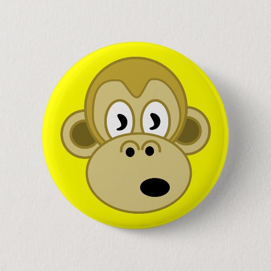 Monkey Face Button - Geel (Voorkant)