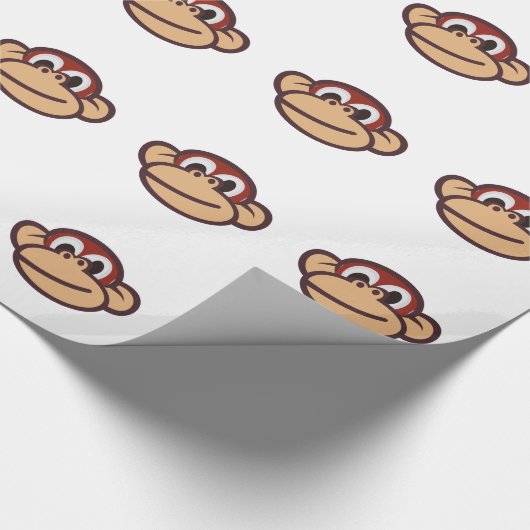 Monkey Face Cadeaupapier (Hoek)