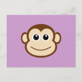 Monkey Face Cartoon Briefkaart (Voorkant)