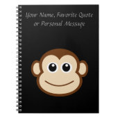 Monkey Face Cartoon Notitieboek (Voorkant)