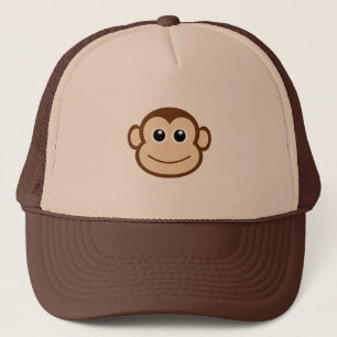 Monkey Face Cartoon Trucker Pet