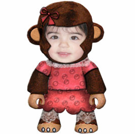 Monkey Face - Girl Staand Fotobeeldje