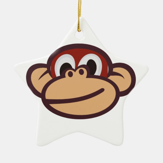 Monkey Face Keramisch Ornament (Voorkant)
