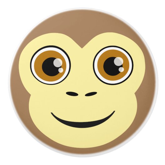 Monkey Face Keramische Knop (Voorkant)