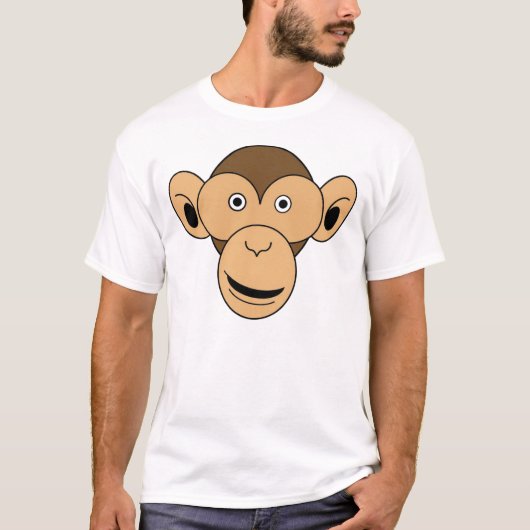 Monkey Face-kleur T-shirt (Voorkant)