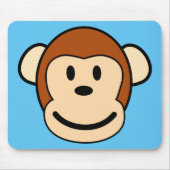 Monkey Face Mousepad Muismat (Voorkant)