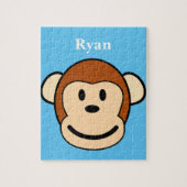 Monkey Face Personalized Jigzaag Puzzle Legpuzzel (Verticaal)