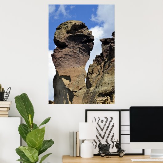 Monkey Face Poster (Thuiskantoor)