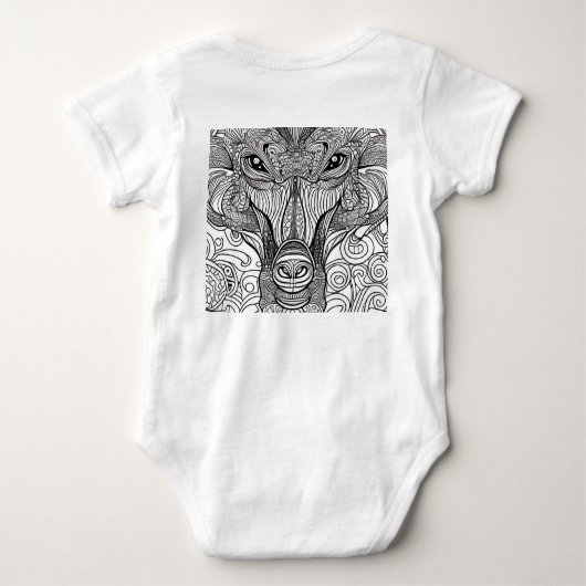 Monkey Face Romper (Achterkant)